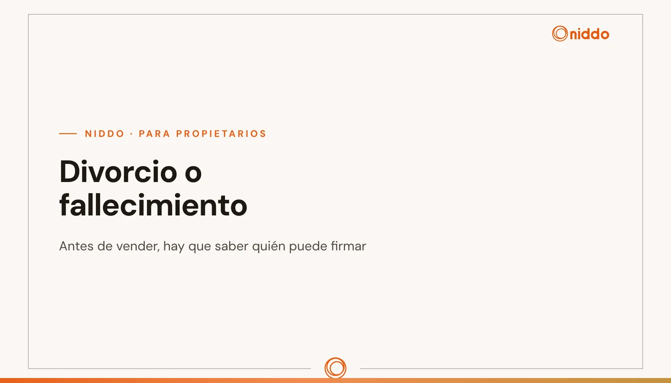 Placa con el titular del artículo, sin foto de la propiedad
